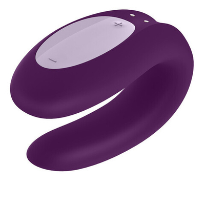 Парный вибратор Satisfyer Double Joy (синхронизируется со смартфоном) (Цвет: фиолетовый)