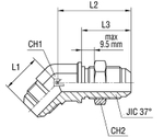 Соединение PD45 JIC 7/8