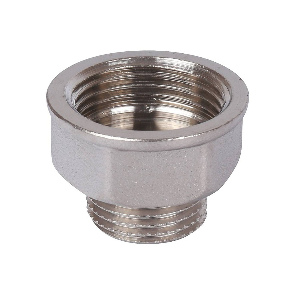 Удлинитель шестигранный STOUT SFT 0055 - 1/2" x 3/4" (НР/ВР, латунь никелированная)
