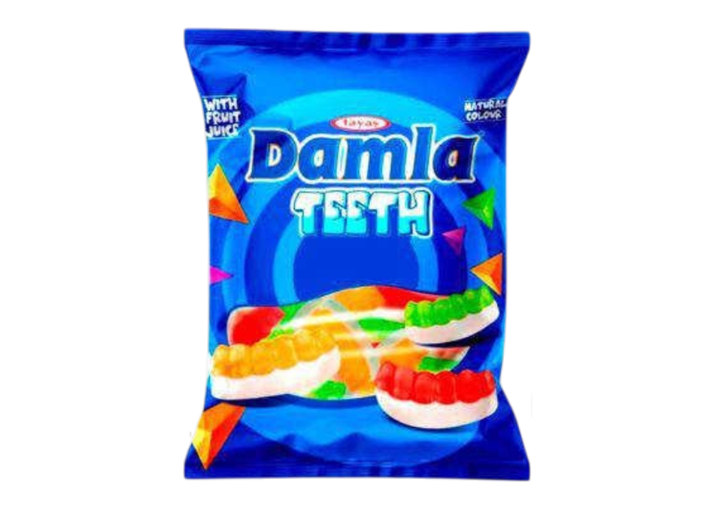 Жевательный желейный мармелад JIMMY GUMMY зубки пакет 80 гр