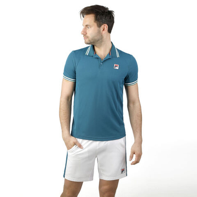 Мужское теннисное поло Fila Marvin Polo Men - Turquoise