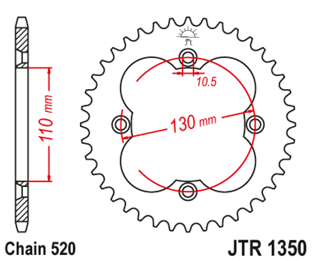 Звезда JTA1350.39BLK