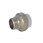 Муфта PP-R комбинированная разъемная белая Дн 20х1/2" НР усиленная VALFEX 10156015У