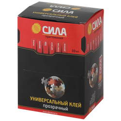 Клей СИЛА SUTB-30 универсальный прозрачный 30 мл туба | Сила