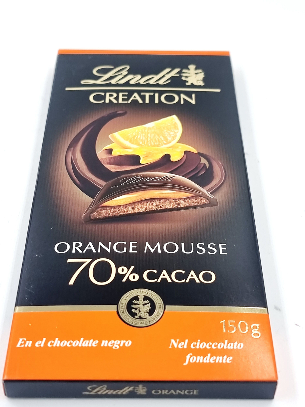 Шоколад Lindt CREATION 70% Апельсин 150 г (Из Финляндии)