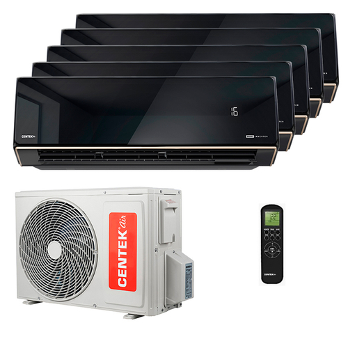 Мультисплит система на 5 комнат Centek CT-66AMWM-H09/4R3B(HE) (IN) x 5 / CT-66AM5-H42/4DR3C