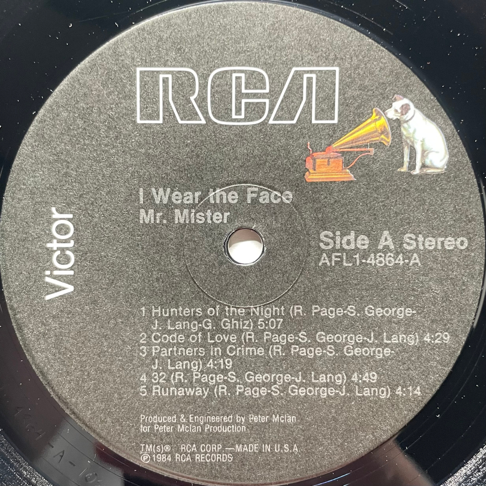Mr. Mister ‎– I Wear The Face (США 1986г.)
