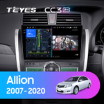 Teyes CC3 2K 9"для Toyota Allion 2007-2020 (прав)
