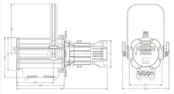 SHOWLIGHT SL-400FPF-RGBAL - RGBAL прожектор с оптической системой высокой эффективности и полупровод