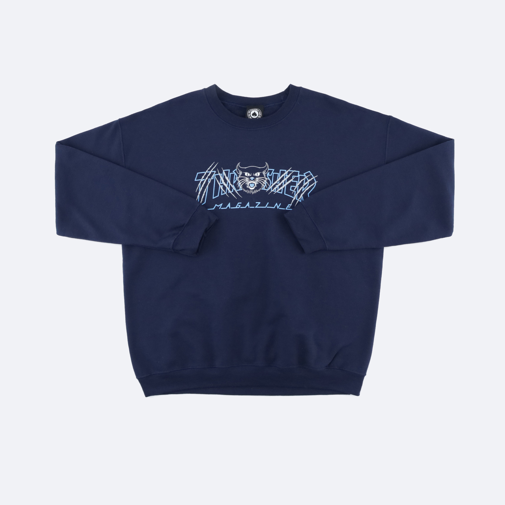 Свитшот Thrasher Gato Crewneck (navy) артикул: - купить в магазине Дайс