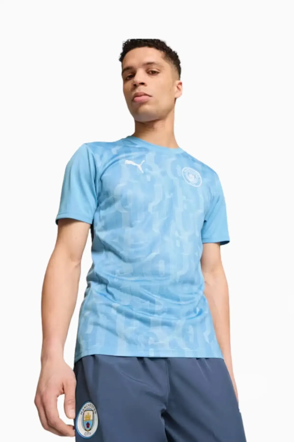 Футболка Puma Manchester City 24/25 Pre-Match - голубой