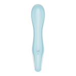 Голубой вибромассажер Air Pump Vibrator 5+ - 21 см. (Цвет: голубой)