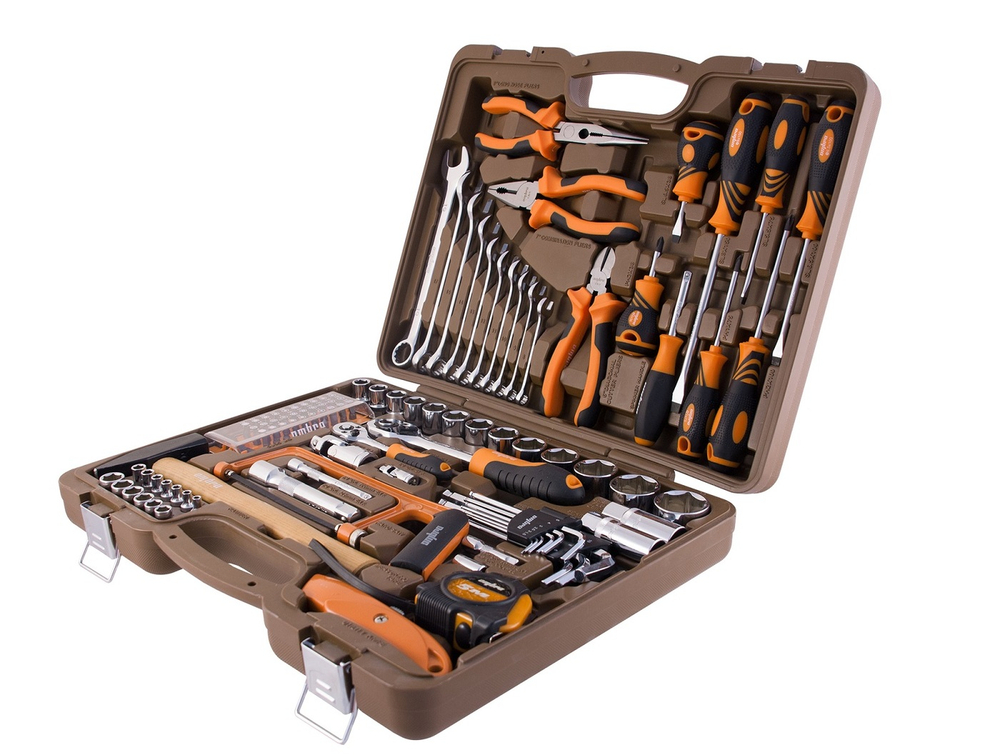 OMT101S Набор инструмента универсальный 1/4", 1/2"DR, 101 предмет