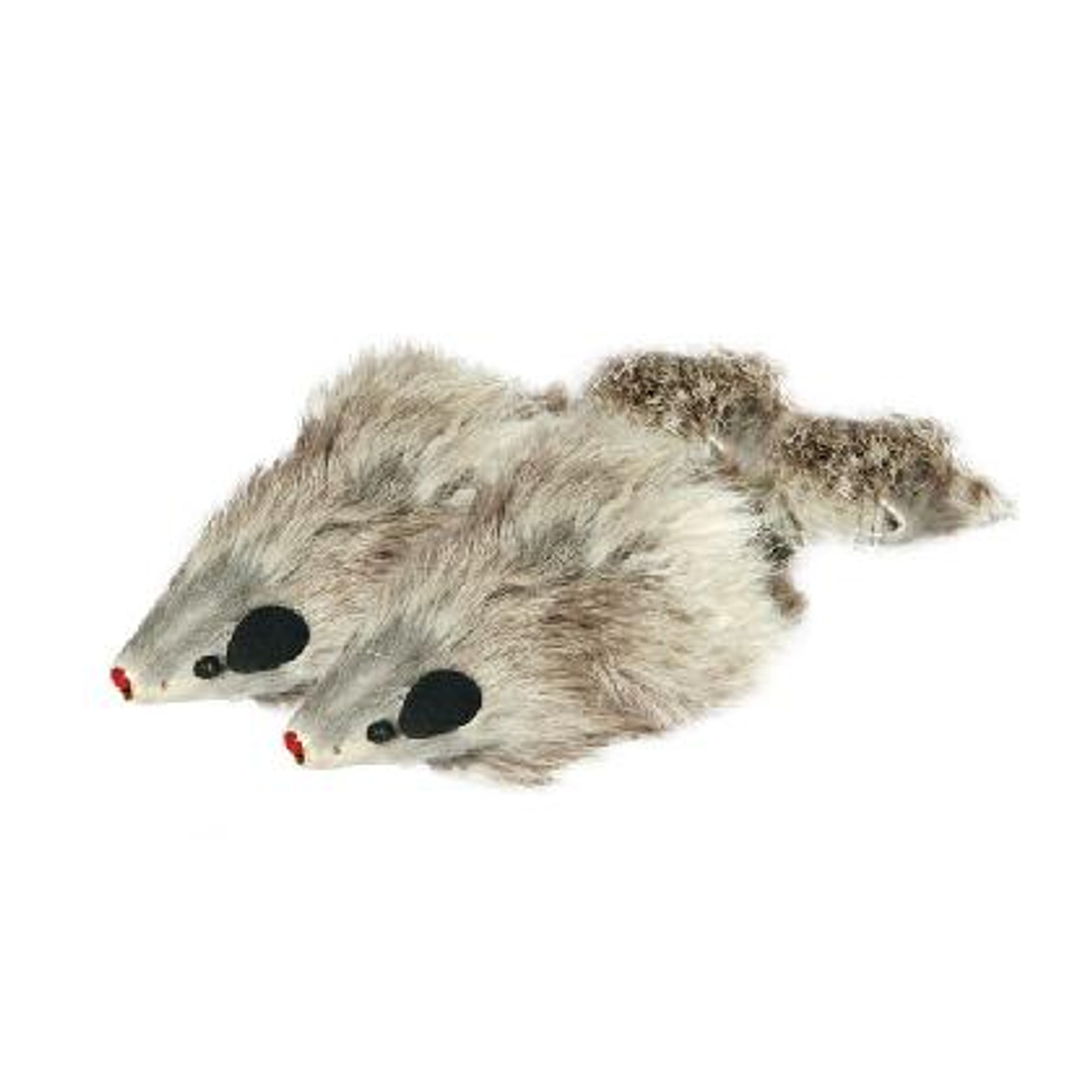 Игрушка для кошек "Мышь серая", 90-100мм (1шт.), M004G Triol