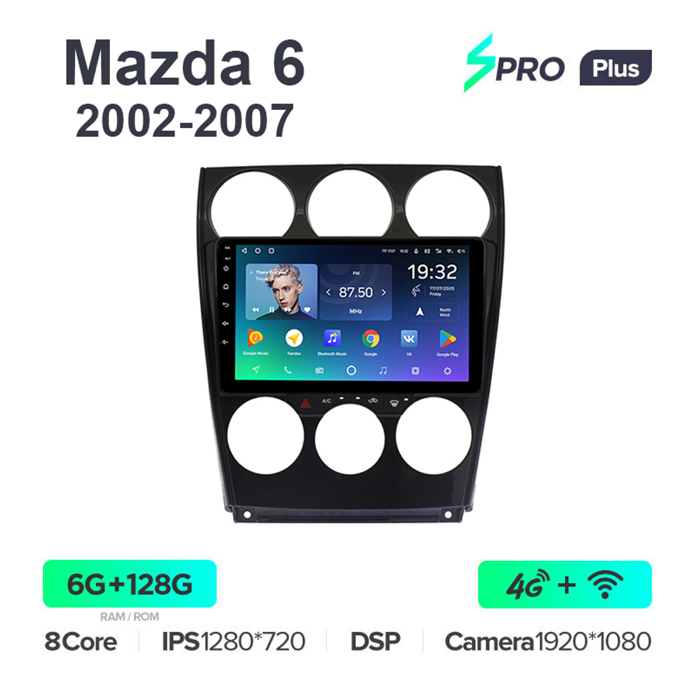 Teyes SPRO Plus 9"для Mazda 6, Atenza 2002-2007