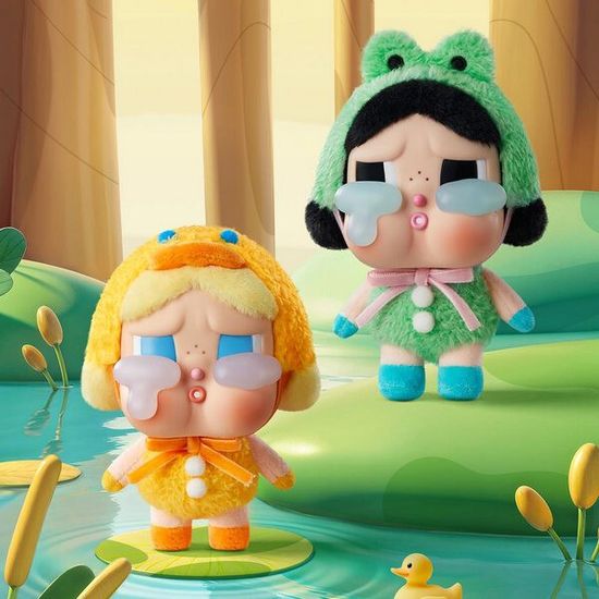 Коллекционная фигурка POPMART CRYBABY Crying Again Series-Vinyl Face Plush (What a Frog)