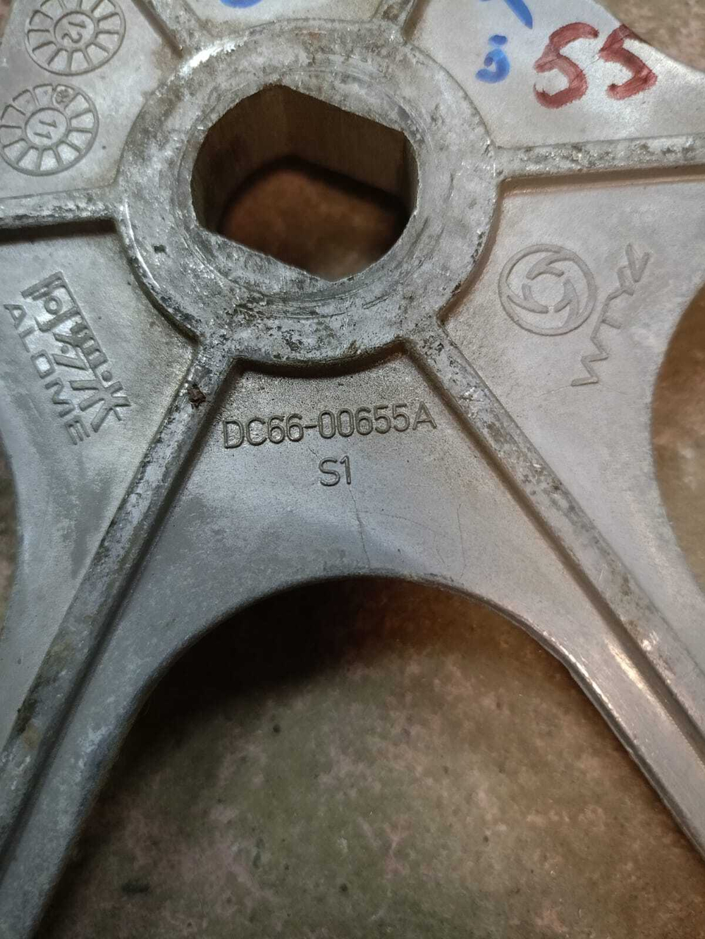 WW80K6210TW ктш55 Шкив барабана для стиральных машин Samsung DC66-00655A б/у
