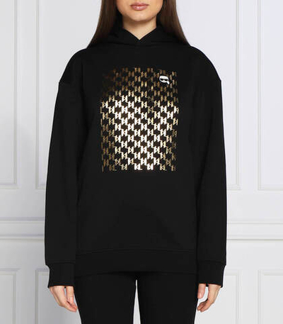 Худи monogram ikonik Karl Lagerfeld - черный(226W1816)