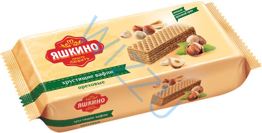 Вафли Яшкино Ореховые, 300 г