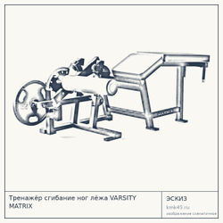 Тренажёр сгибание ног лёжа VARSITY MATRIX — от 430 000 ₽