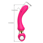 Розовый изогнутый вибромассажер 21,1см I-Moon Vibrator MY-225