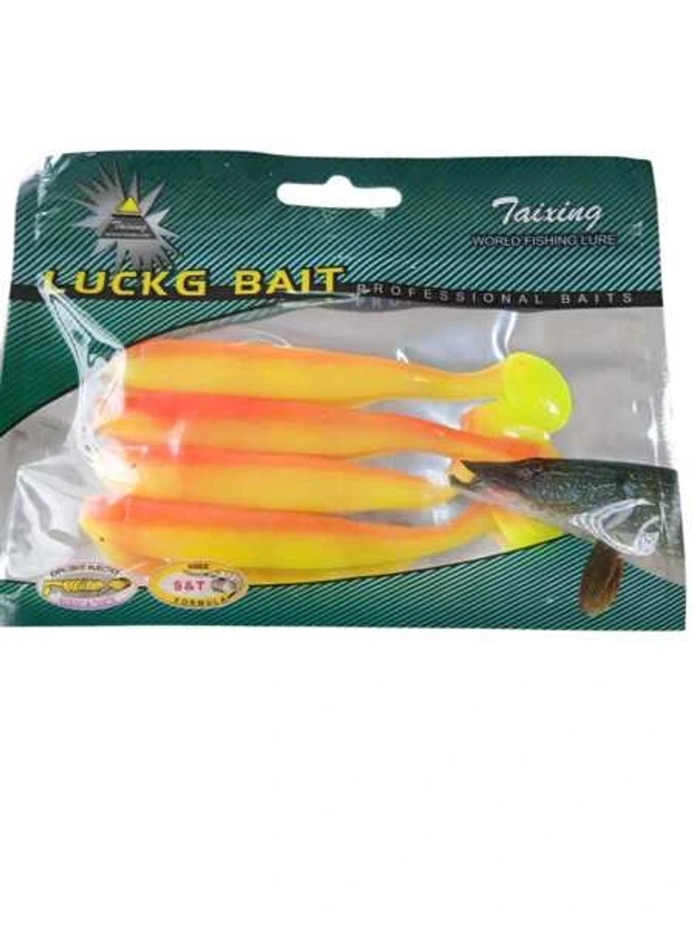 Силиконовая рыбка LUCKG BAIT 4 ШТУК 6 ГР 10 СМ *638