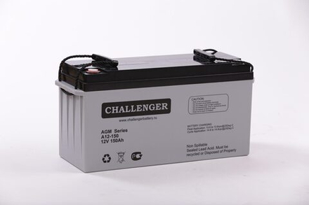 Аккумулятор CHALLENGER A12-150 | 164 Ач | 12В AGM