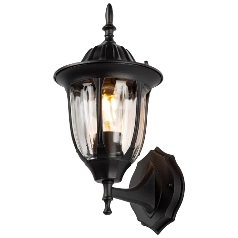 Светильник уличный настенный ЭРА «Галатея» GBW-105-BL-0380 230В Е27 IP54 чёрный вверх | Садово-парковые светильники
