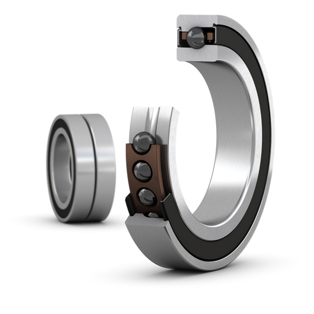 SKF S7010 FE/HCP4ADGA — комплект прецизионных радиально-упорных шарикоподшипников 50×80×32 мм
