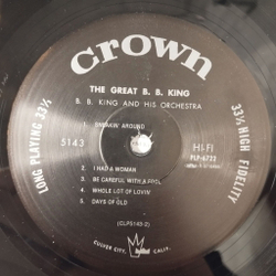 Винтажная виниловая пластинка LP B B King And His Orchestra The Great B. B. King (Japan 1991) (No Obi)