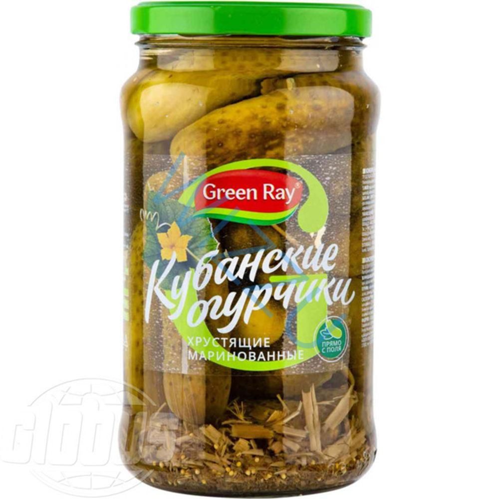 Огурцы Маринованные GREEN RAY ст/б 1500мл