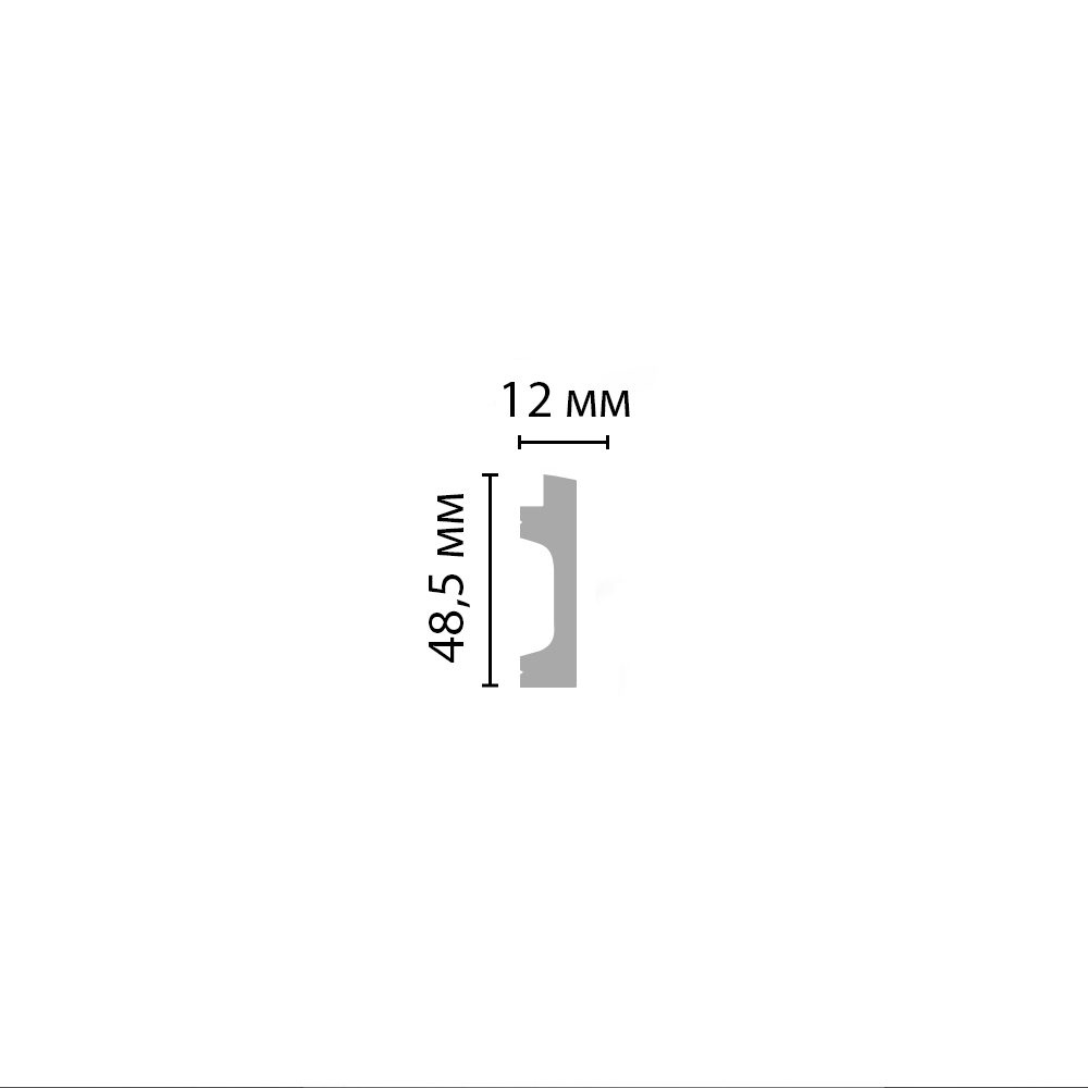 Молдинг Decomaster ECO LINE D319-2-112G 49х12х2900 мм дерево