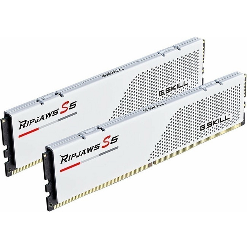 Оперативная память DIMM DDR5 32Gb, 6000Mhz, 2x16Gb, G.Skill Ripjaws S5 White (F5-6000J3238F16GX2-RS5W)