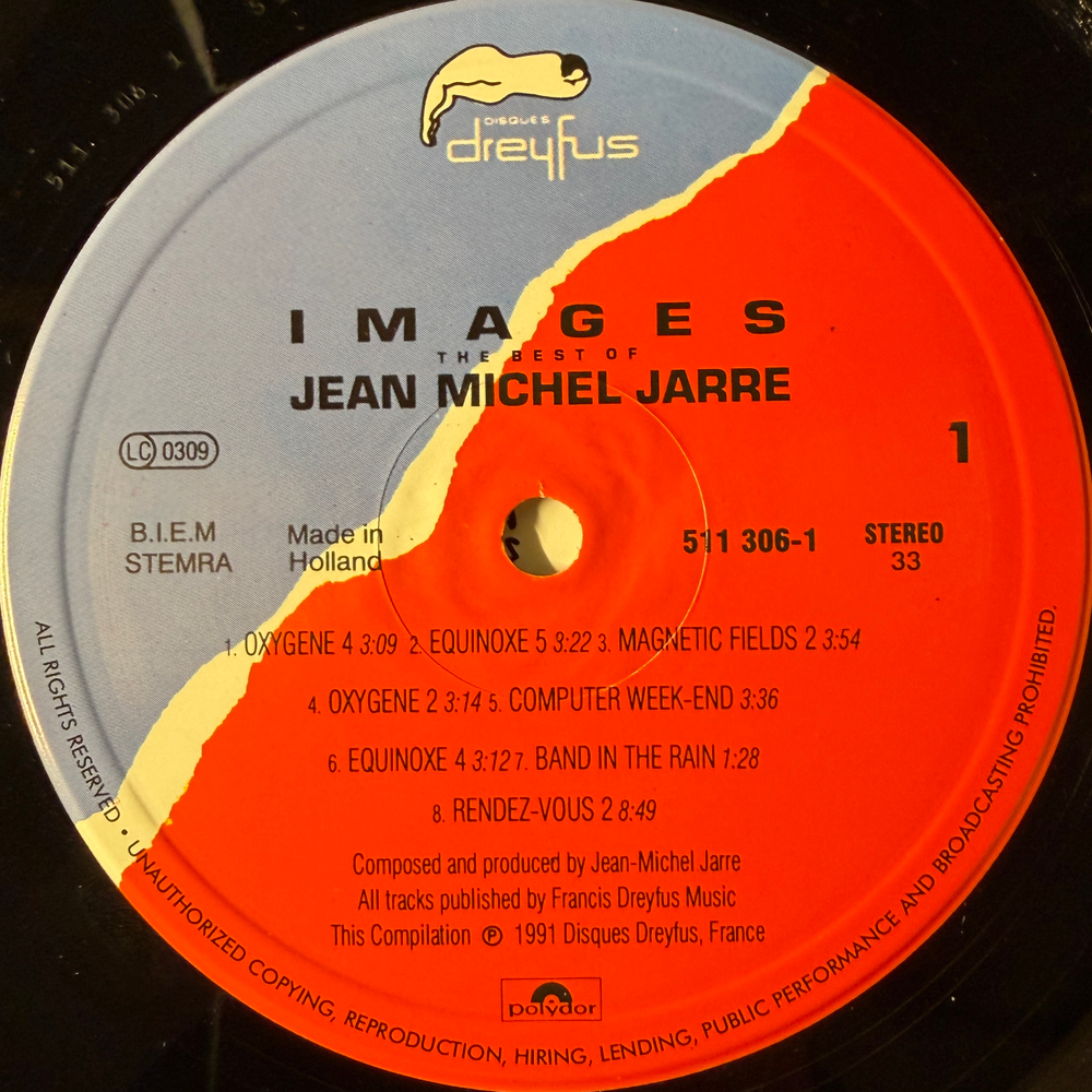 Jean Michel Jarre - Images (The Best Of Jean Michel Jarre) Европа 1991г.
