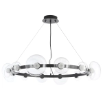 Люстра Crystal Lux BOSQUE SP12 BLACK/TRANSPARENT 0270/312