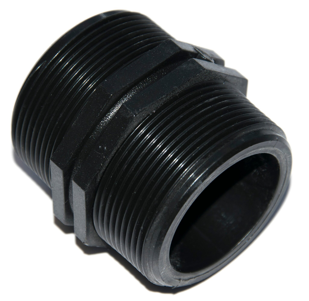 Ниппель ПНД "Poelsan" нар. резьба Ø 3"х3" (25шт)
