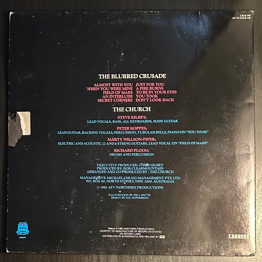 The Church - The Blurred Crusade (Скандинавия 1982г.)
