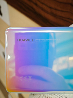 Задняя крышка ПРЕМИУМ для Huawei P30 Pro VOG-L29 ( заднее стекло ) Цвет: Бело-Голубой-Сиреневый / Breathing Crystal