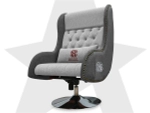 Дизайнерское кресло FUJIMO Monogram Silver Steel