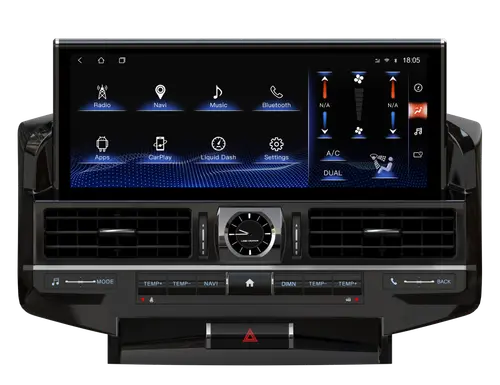 Магнитола для Toyota Land Cruiser 200 2007-2015 (климат на ШГУ) - RDL монитор 12.3" на Android 13, Быстрая, CarPlay, 4G SIM-слот