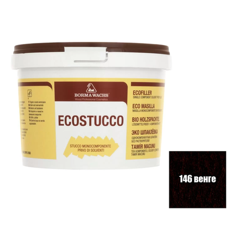 Новинка! Шпаклевка водная Borma Ecostucco 1 кг цвет 146 венге для внутренних работ 1550WE