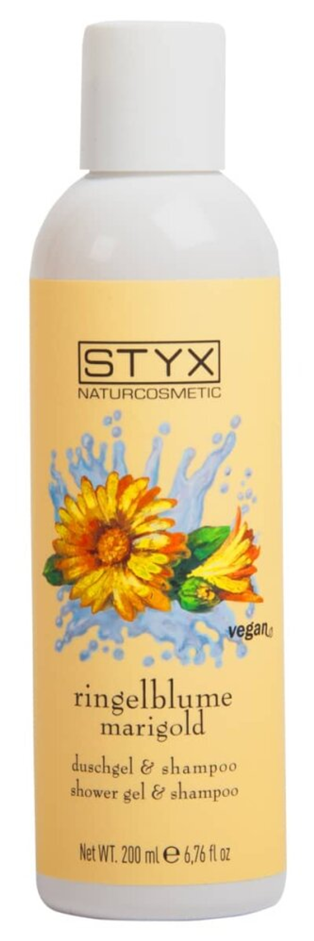 Гель для душа и шампунь с календулой STYX Naturkosmetik, 200 мл