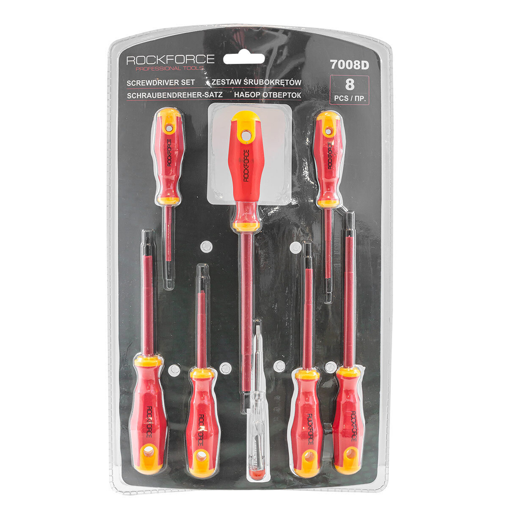Набор отверток 8пр. RockForce##Rock FORCE RF-7008D