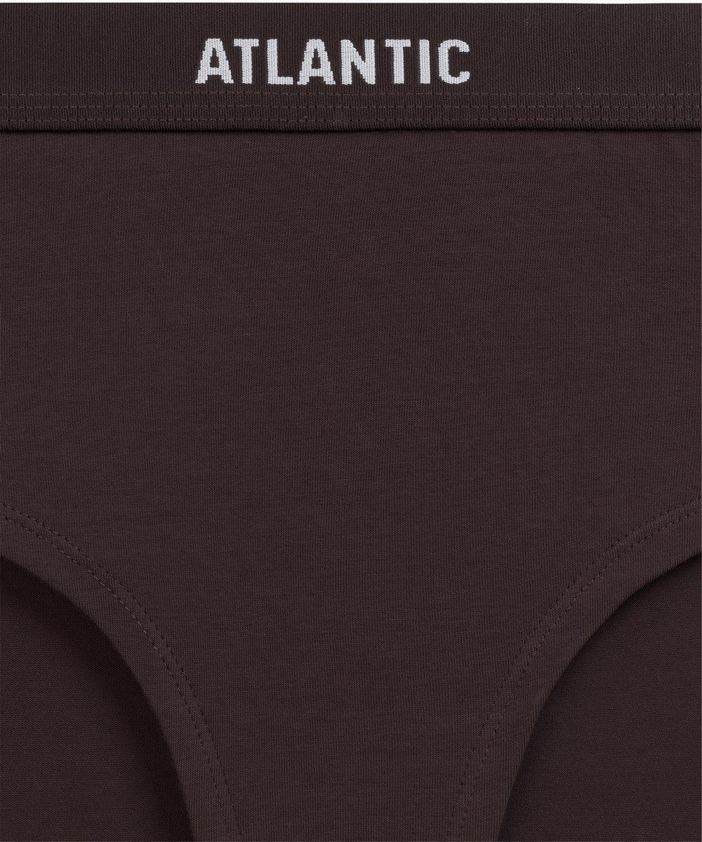 Трусы женские спорт Atlantic, набор из 3 шт., хлопок, коричневые + розовые + зеленые, 3CLP-012