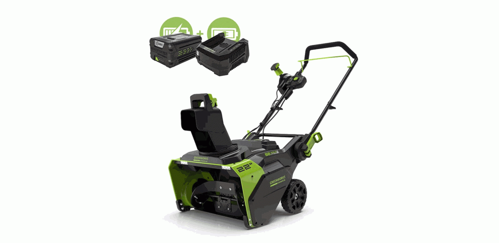 Аккумуляторный снегоуборщик Greenworks GD82STK5, 2602507UB ,82v, 56 см, АКБ 5 А·ч и ЗУ