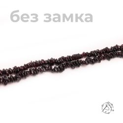 Нить бусин (крошка) из граната