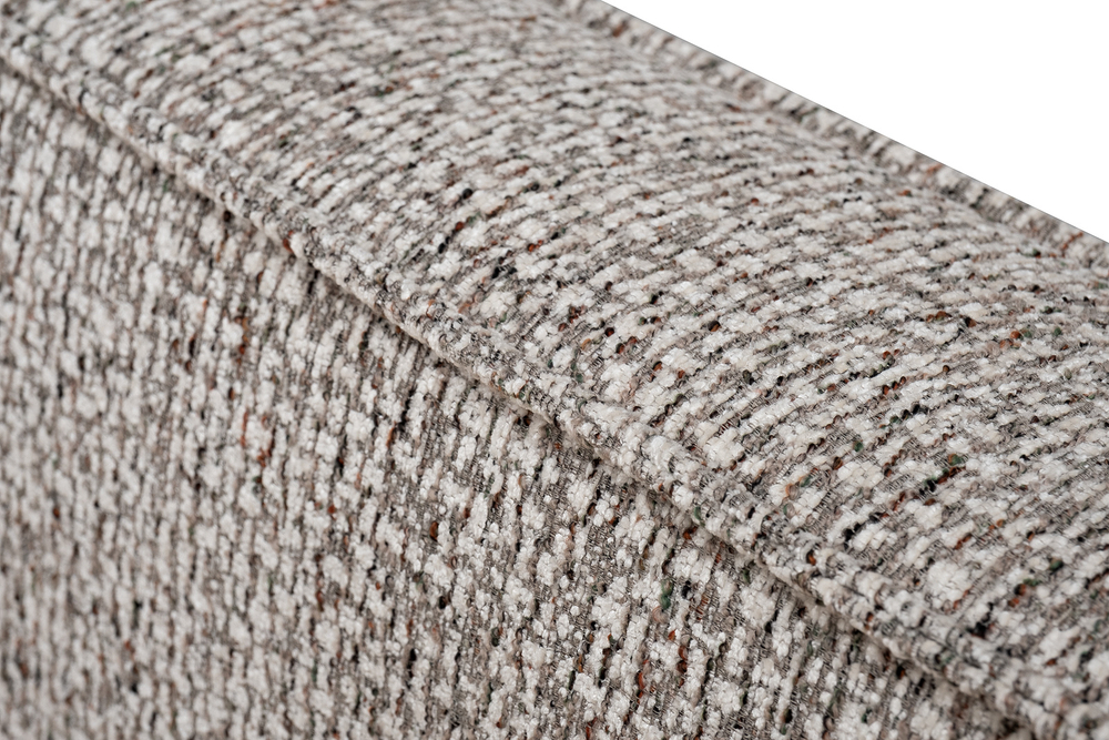 Кровать Garda Decor детская угловая Руна (Runa)-80 с мех шенилл серая Seppia-Ser 114*215*80 см