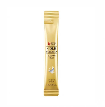 Маска ночная SNP Gold Collagen Sleeping Pack Золото и коллаген 20 шт.