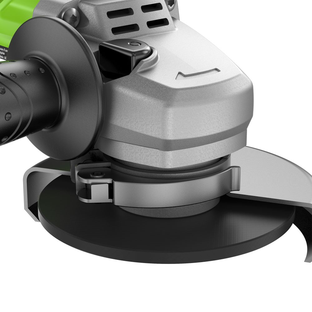 Угловая шлифовальная машина акк. Greenworks GD24AG, 24V, б/щет, 125 мм, 10500 об/мин,1x4Ач,быстрое ЗУ,кор (3200207CUB)