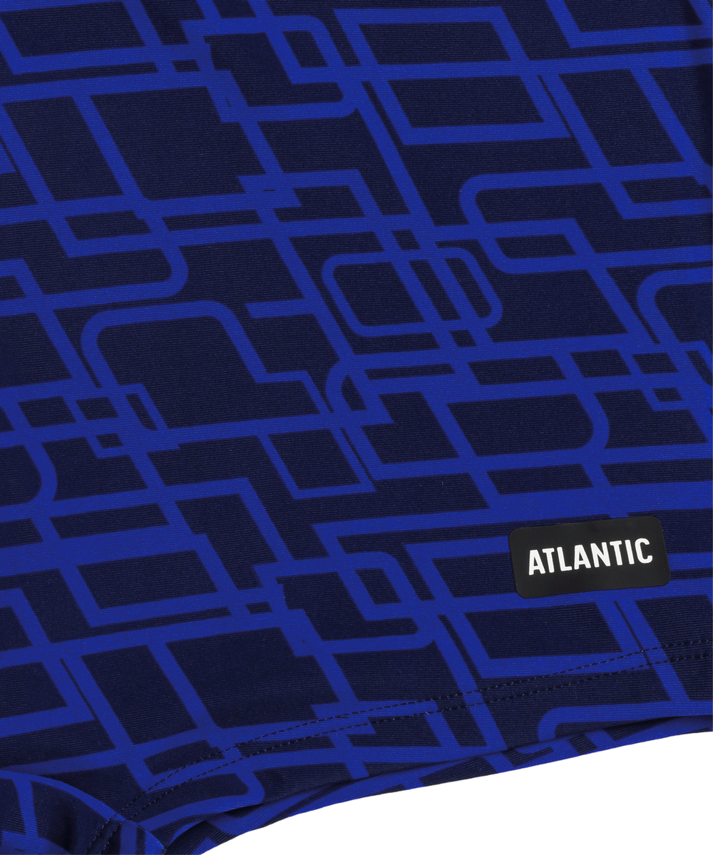 Купальные шорты мужские Atlantic, 1 шт. в уп., полиамид, темно-синие + голубые, KMS-316